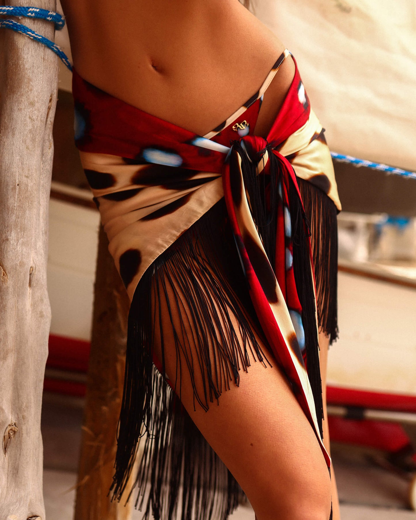 Rheta Fringe Scarf