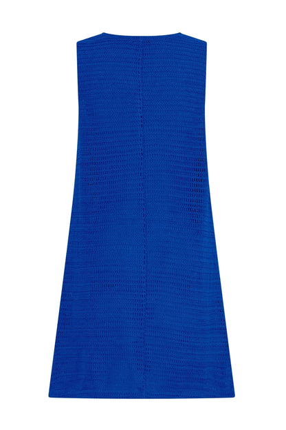 Poolside Mini Dress In Cobalt