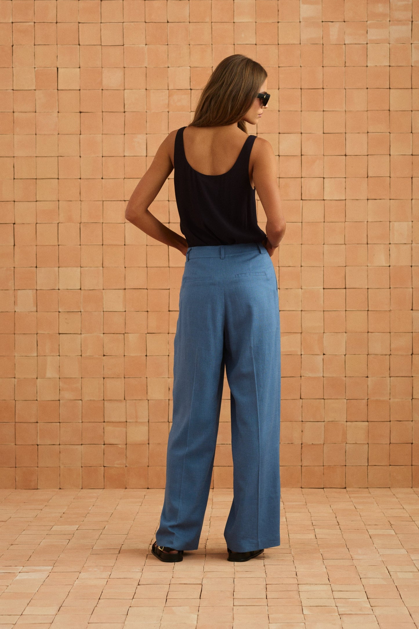 Radha Pants In Vintage Blue