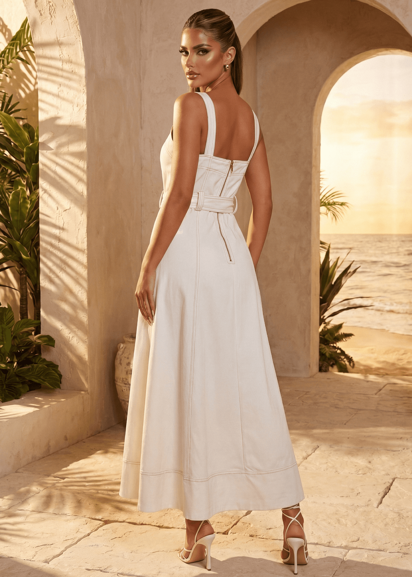 Rich Thoughts Maxi Dress - Ivory
