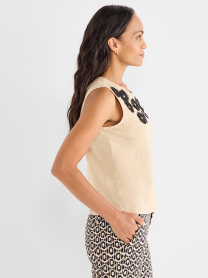 Organza Applique Tank