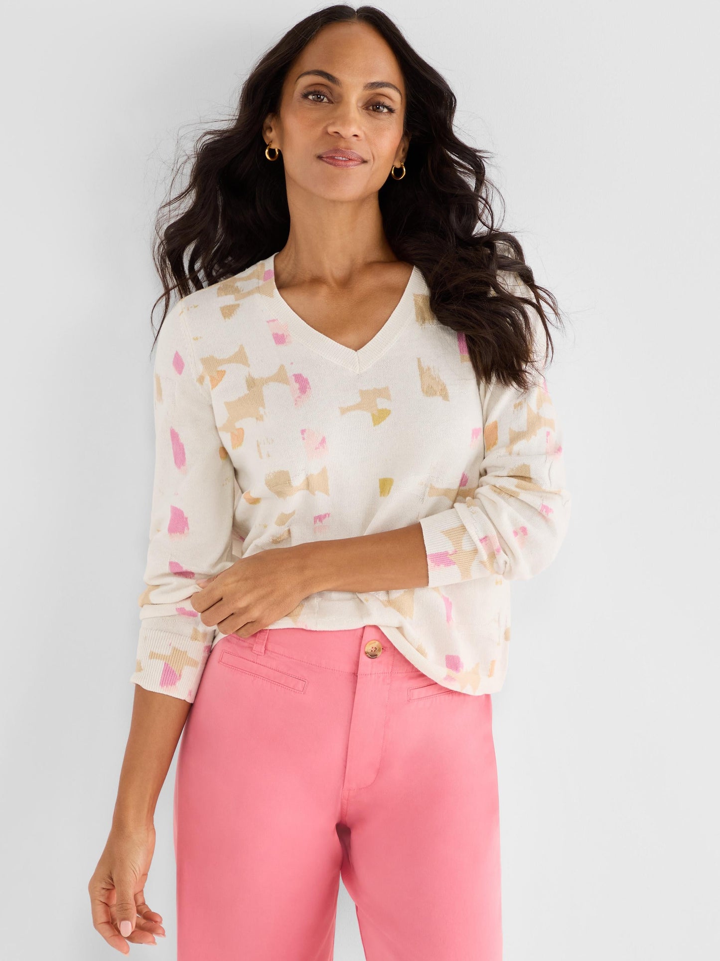 Mod Mix V-Neck Sweater