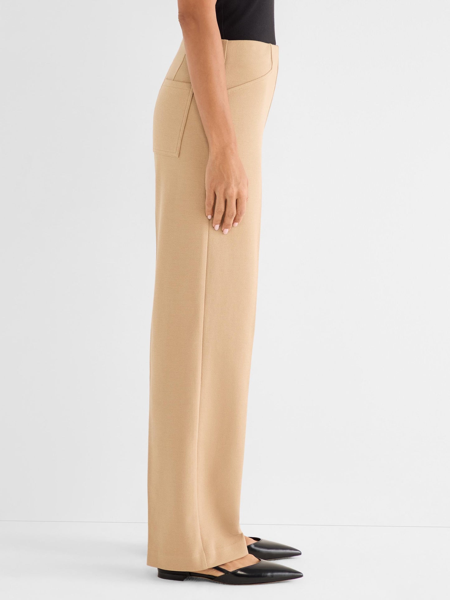 Lenox Wide Leg Stretch Twill Pant