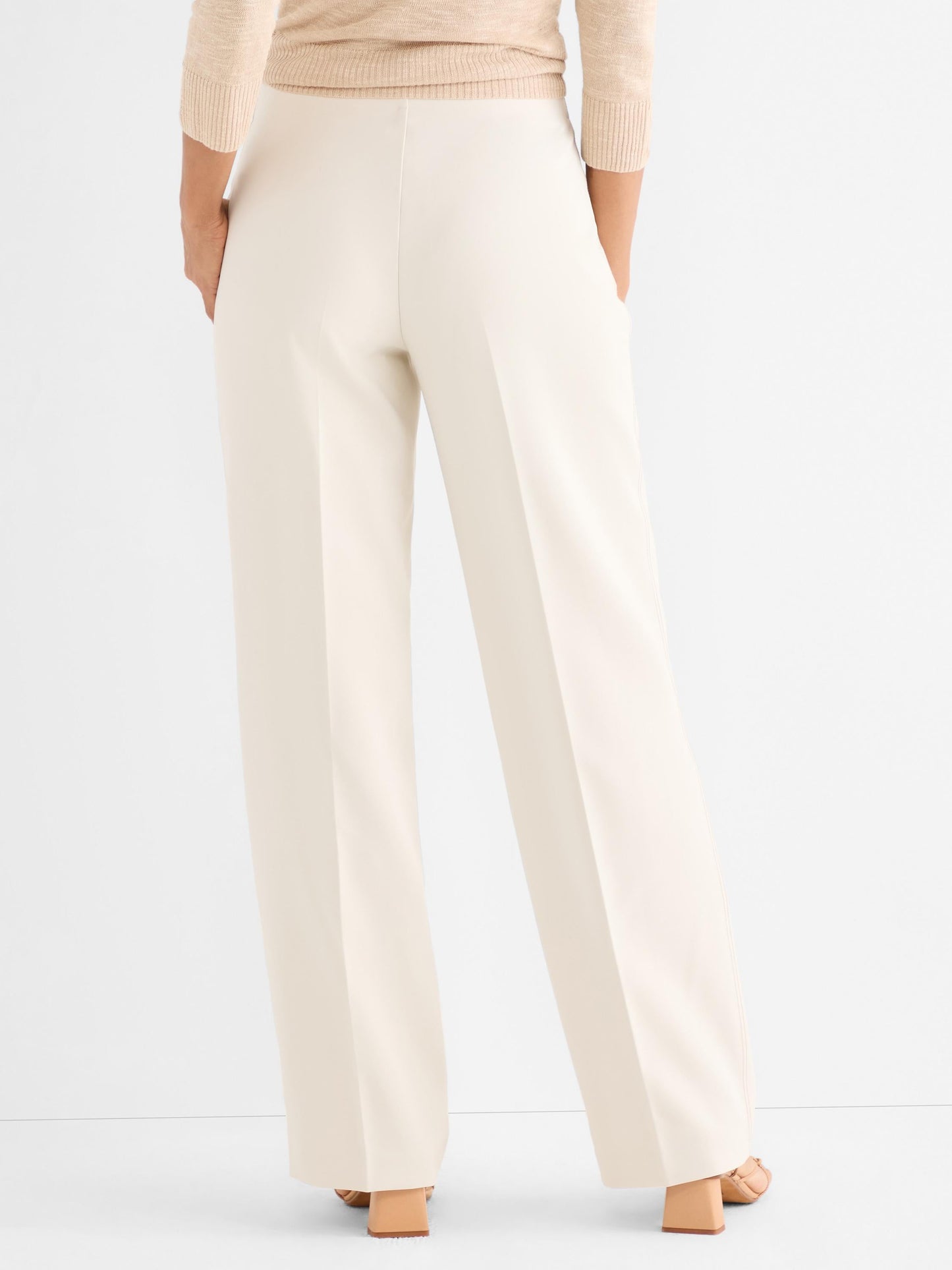 Lenox Wide Leg Accent Stitch Pant