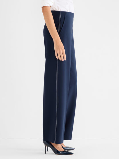 Lenox Wide Leg Accent Stitch Pant