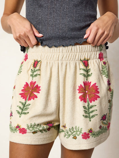 Softest Terry Cloth Shorts - Ivory