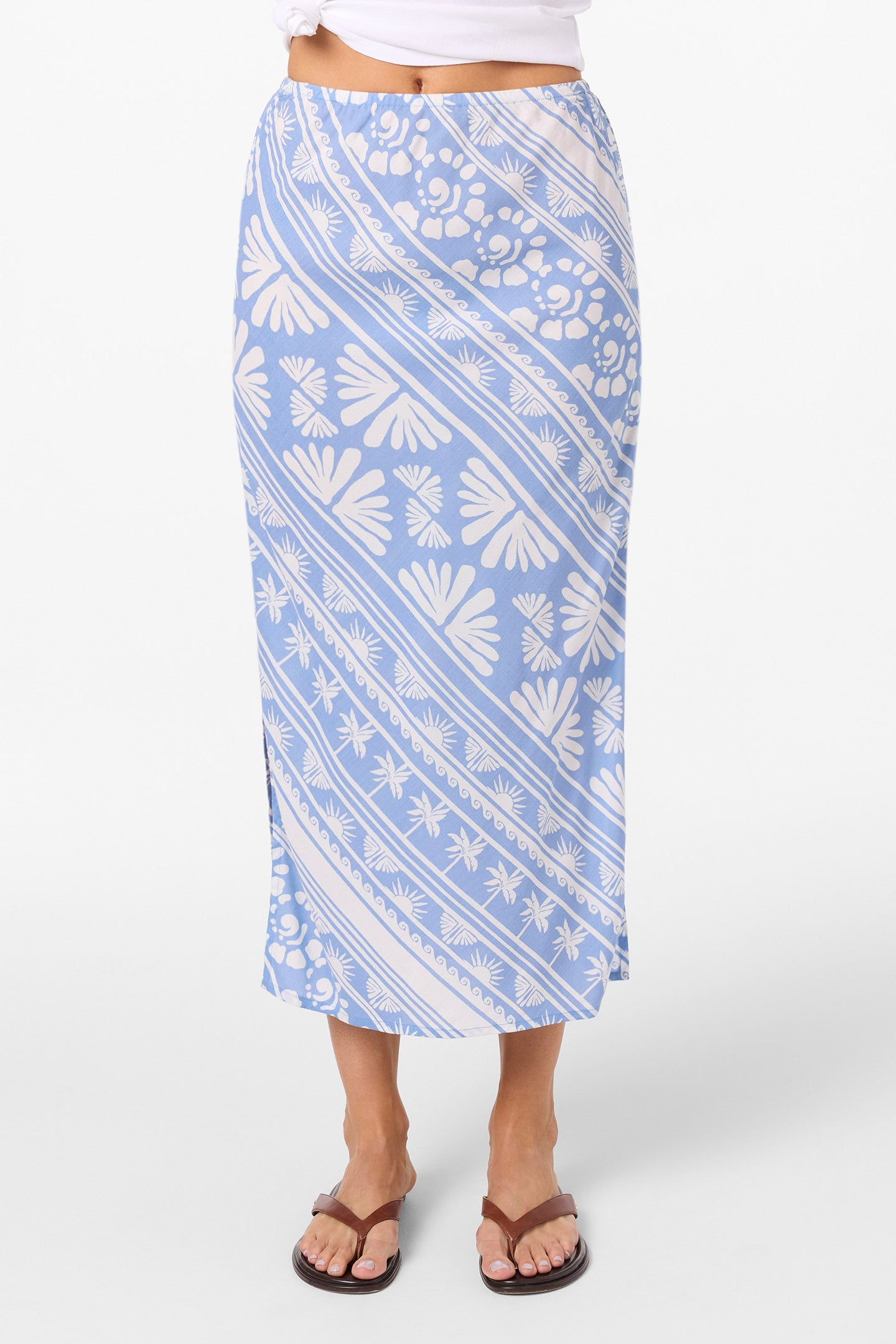 Bellamy Abstract Midi Skirt