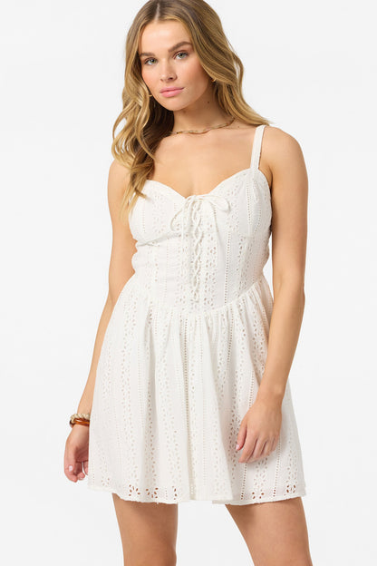 Camden Embroidered Mini Dress