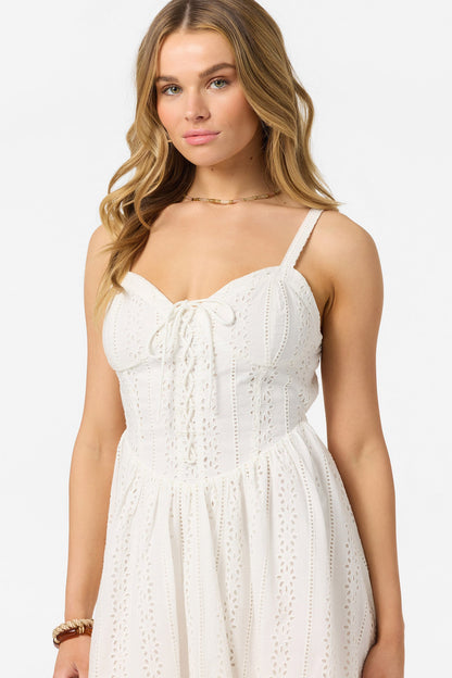 Camden Embroidered Mini Dress