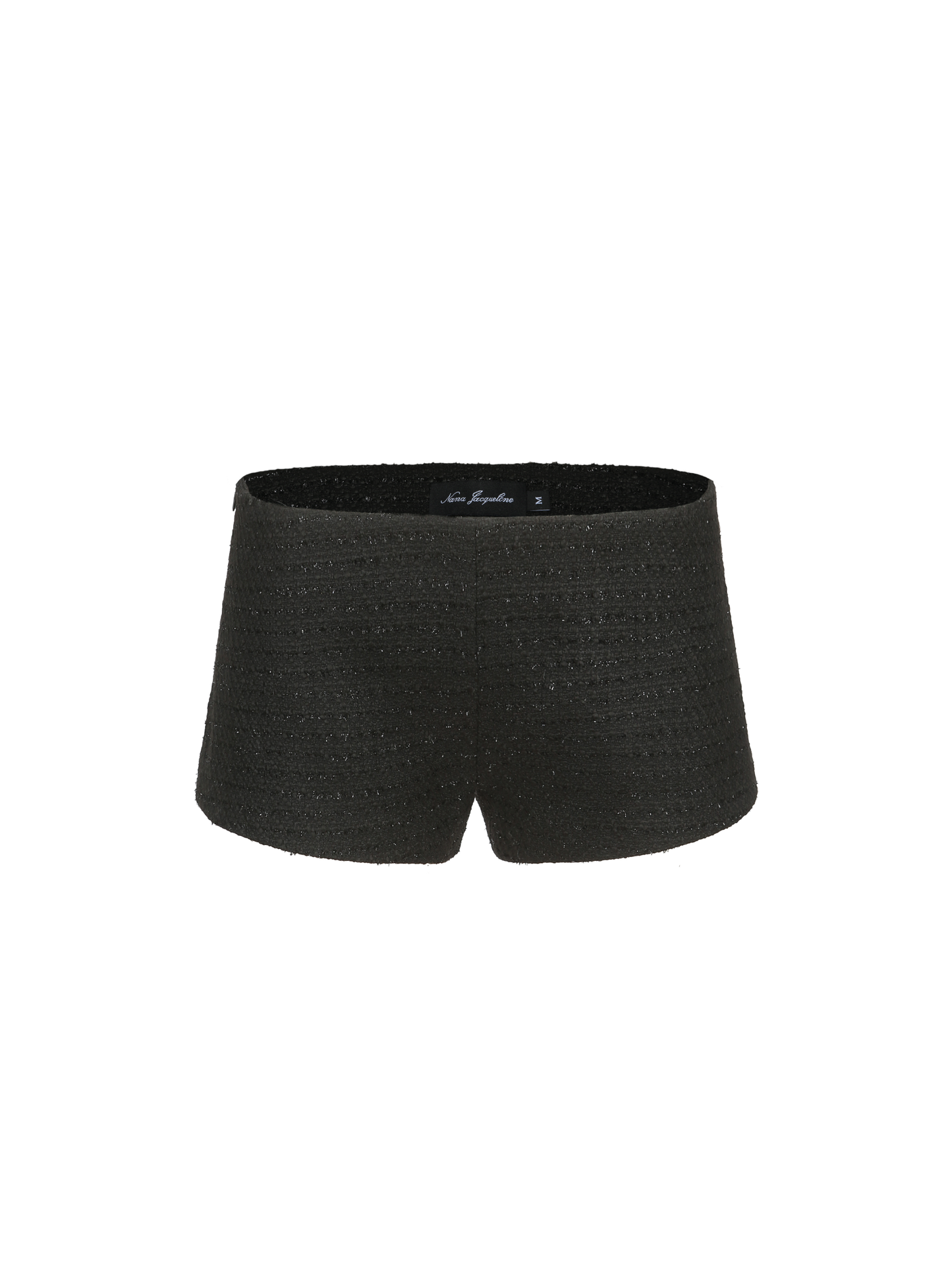 Annabella Textured Black Woven Shorts