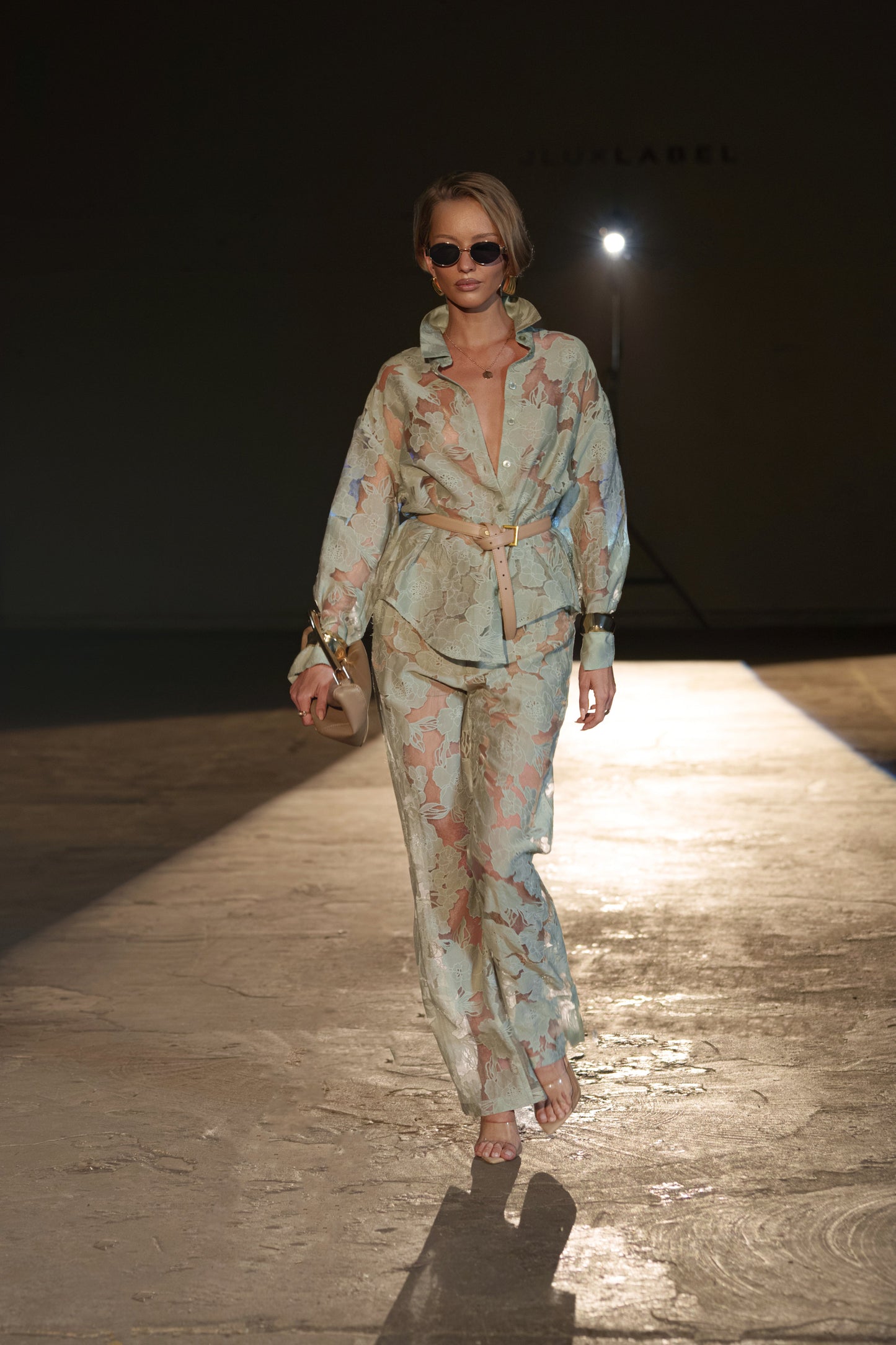 PRE-ORDER Sage Organza Floral Pant