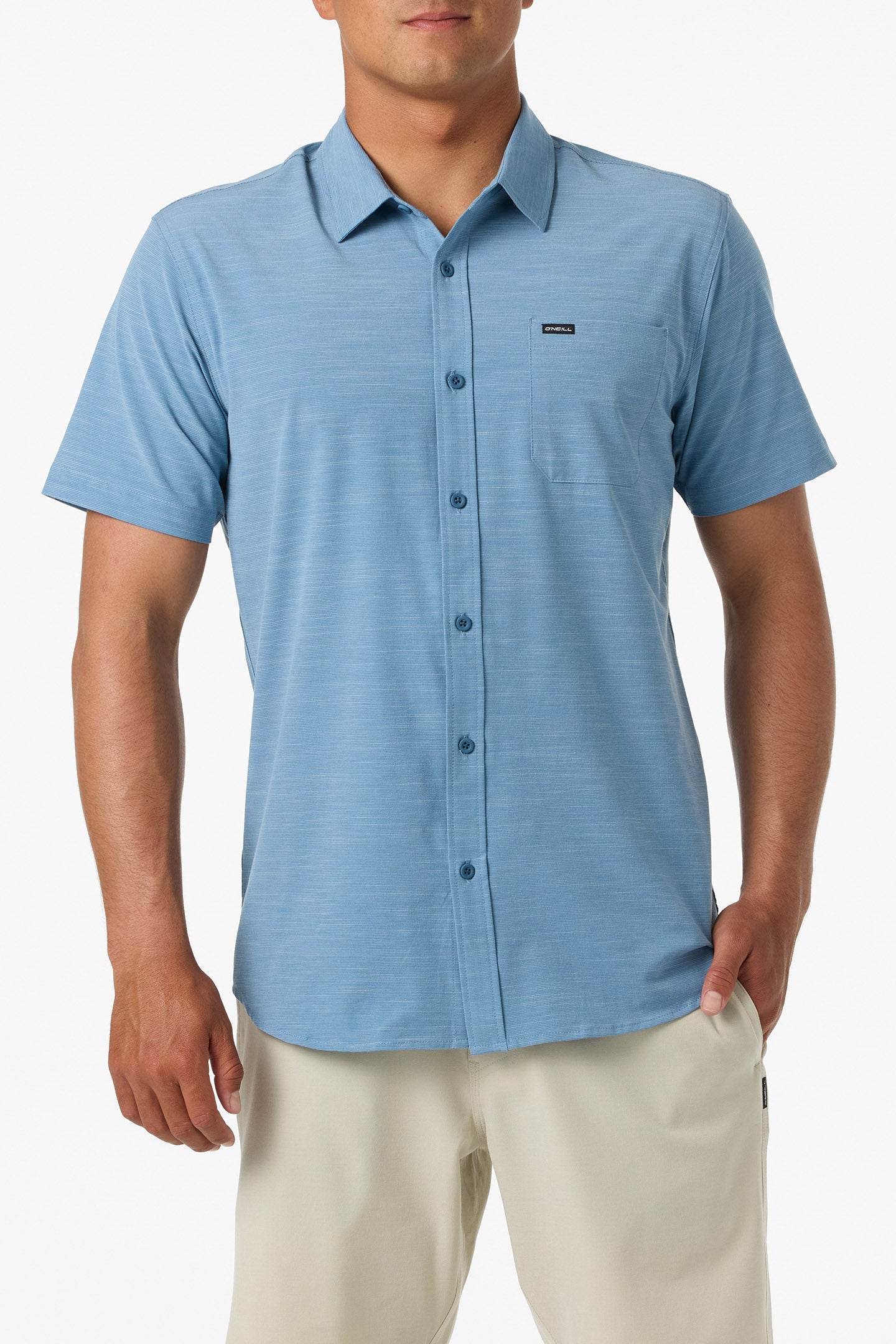 UPF Slub Solid Standard Fit Shirt