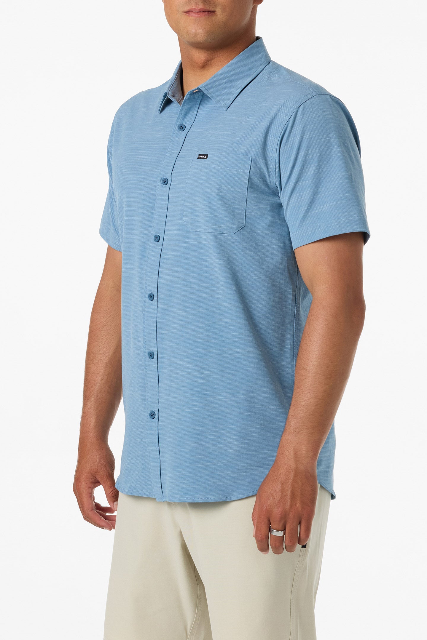 UPF Slub Solid Standard Fit Shirt