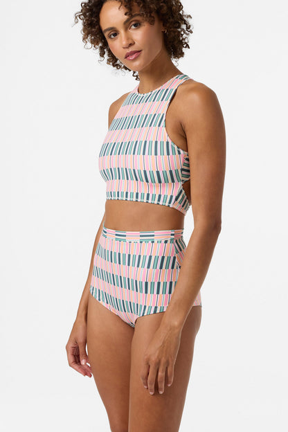 Performance Surf Glenwood High Neck Printed Active Top