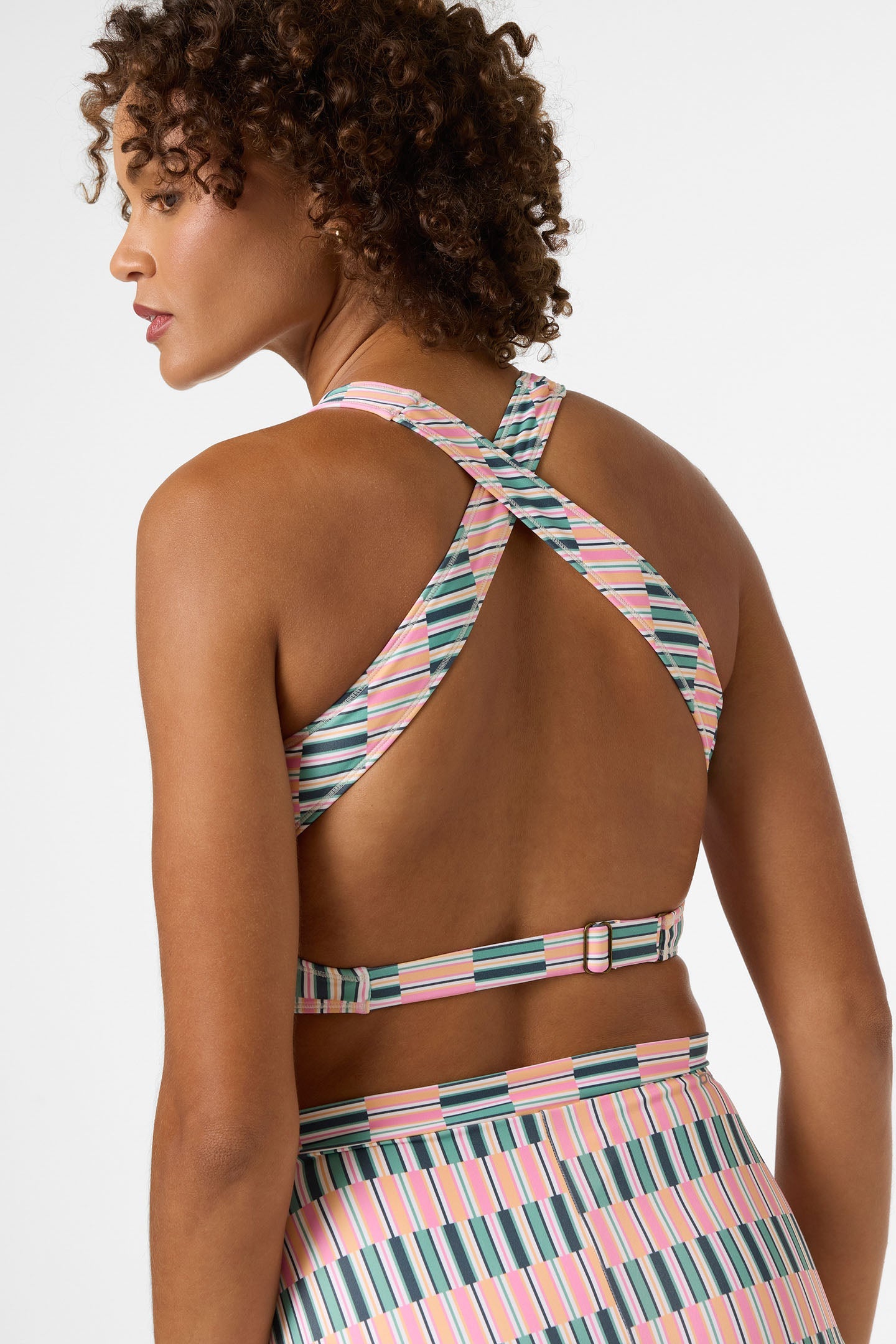 Performance Surf Glenwood High Neck Printed Active Top