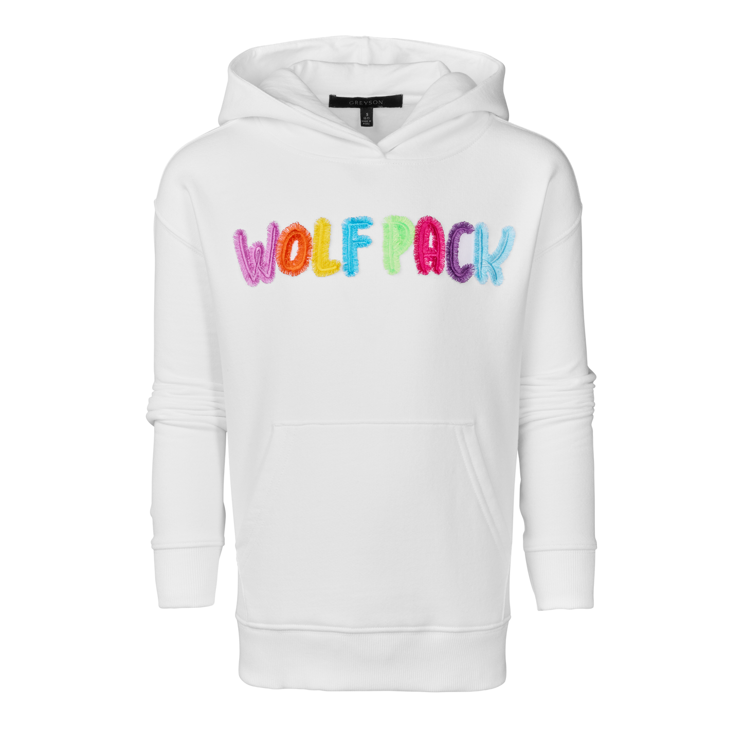 Girl's Wolfpack Rainbow Hoodie