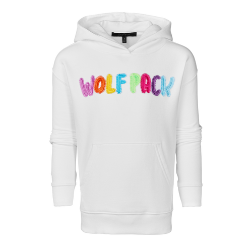 Girl's Wolfpack Rainbow Hoodie
