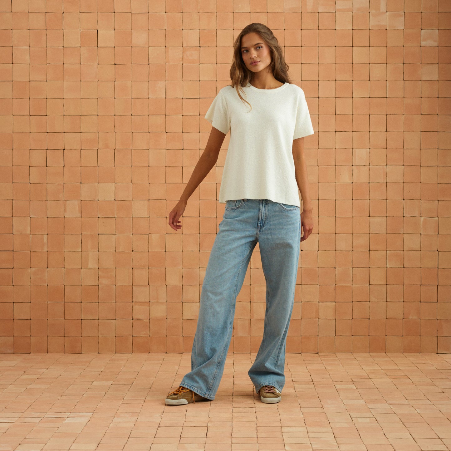 Sage Tee In White