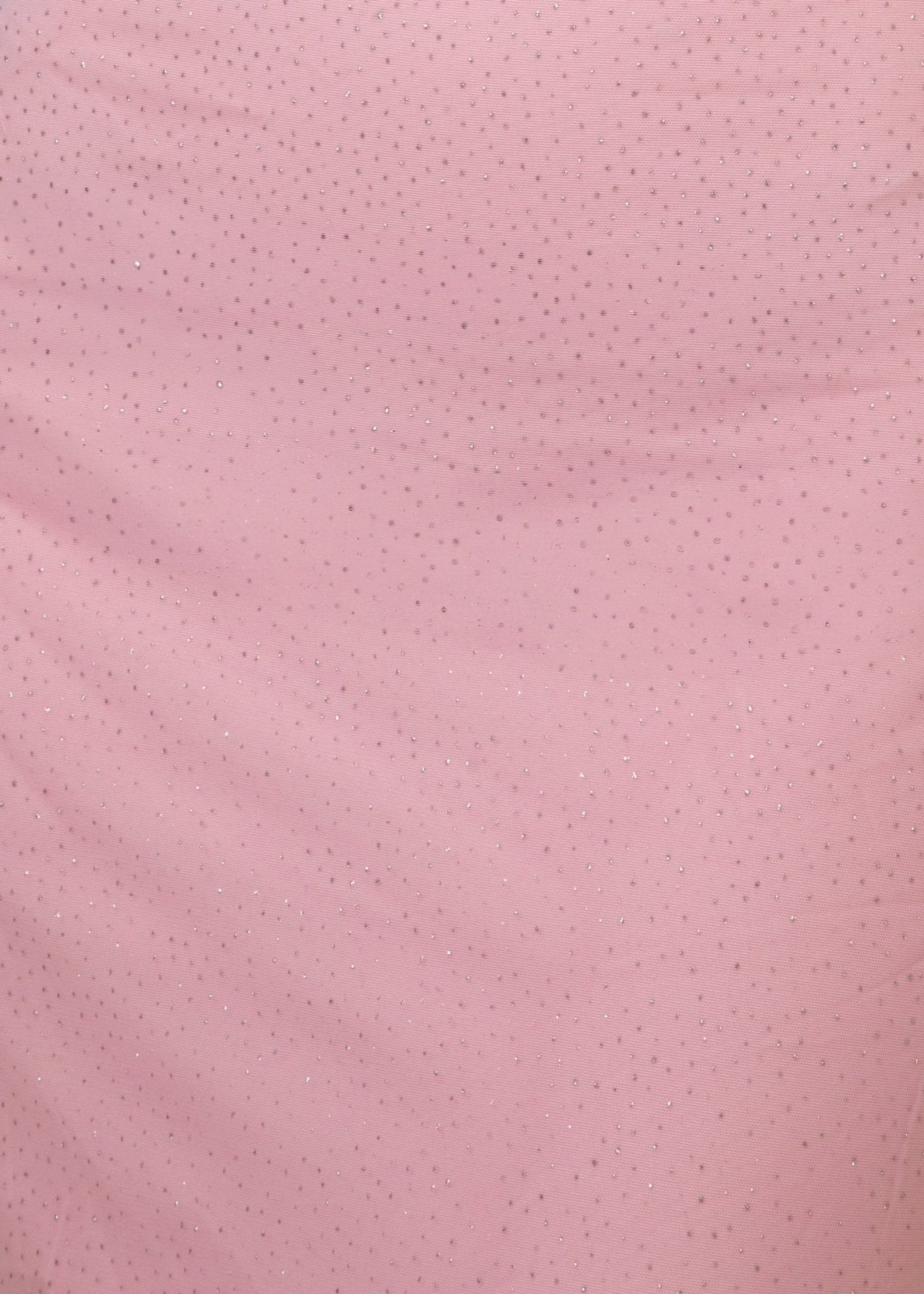 Secret Love Glitter Mesh Gown with Diamante Belt - Pink