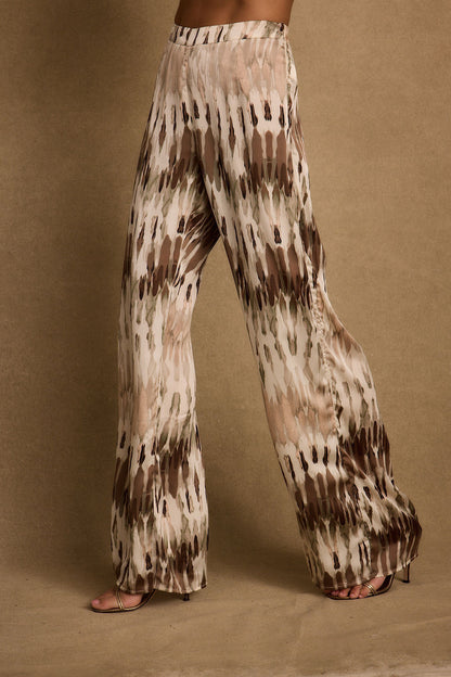 Taza Abstract Satin Pant