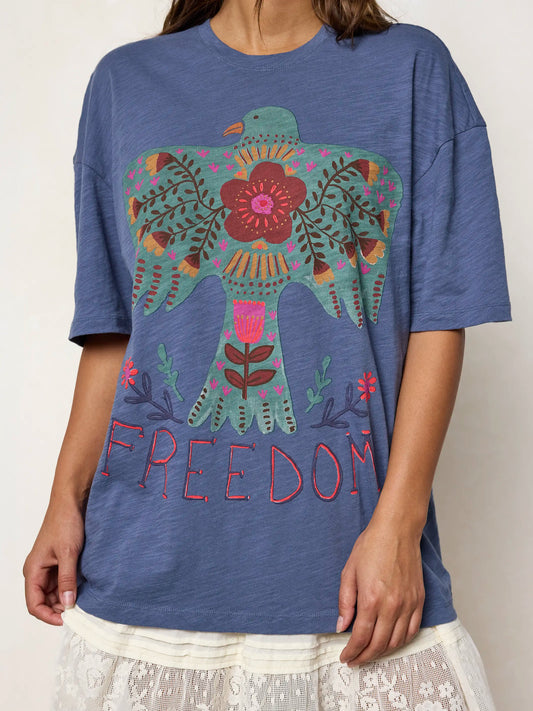 Life Is A Canvas Cotton Tee - Freedom