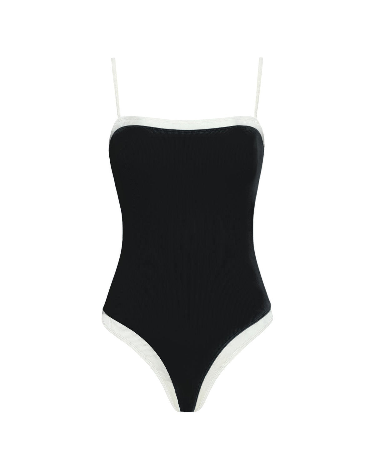 Tess One Piece Swimsuit - Black-Cream
