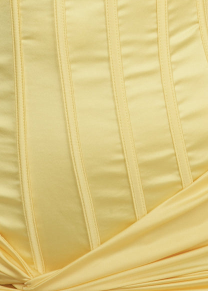 Time Passes Corset Gown - Yellow