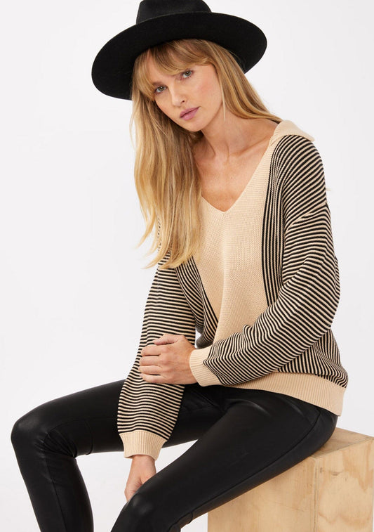 Going Places Stripe Pullover