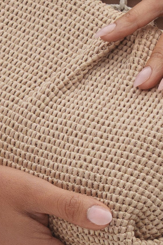 Beige Ocean Club Clutch Bag