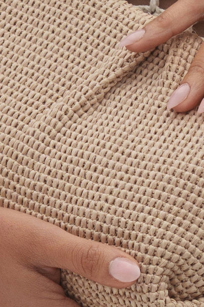 Beige Ocean Club Clutch Bag