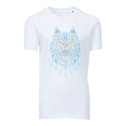 Girl's Rainbow Wolf Short Sleeve Tee