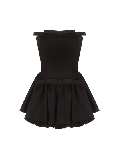 Giselle Bow Jumpsuit (Black)