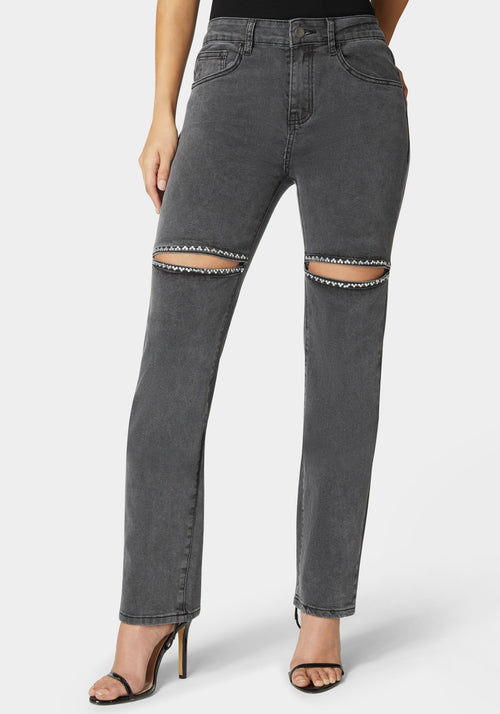 The Bling Slit Jean