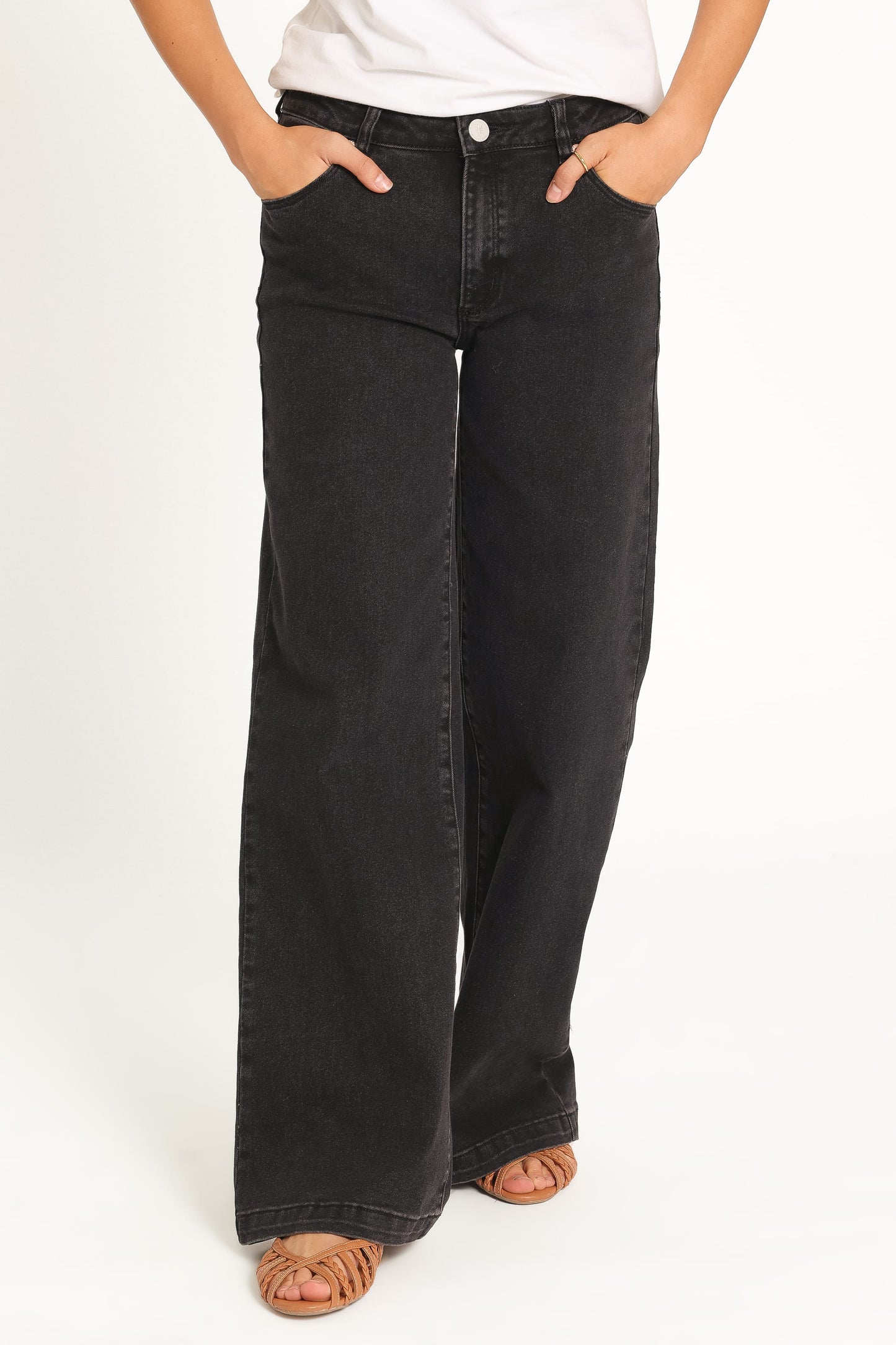 Abrand 95 Wide Leg Jeans - Brie