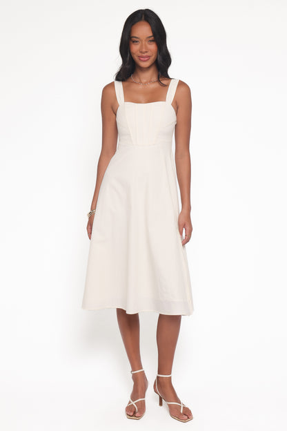 Cosima Midi Dress - Cream