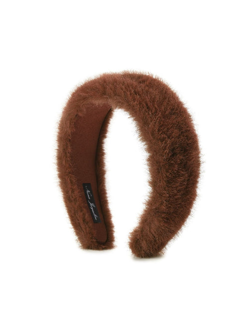 Melanie Fur Headband (Brown) (Final Sale)