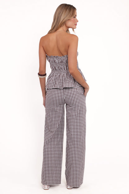 Abbott Pants - Brown Gingham