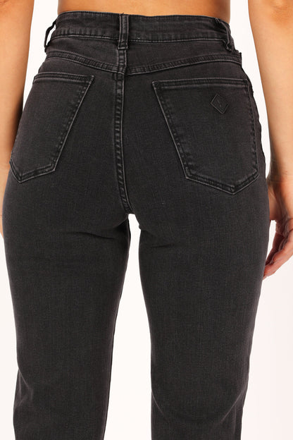 Abrand 94 High Slim Jeans - 90210 Washed Black