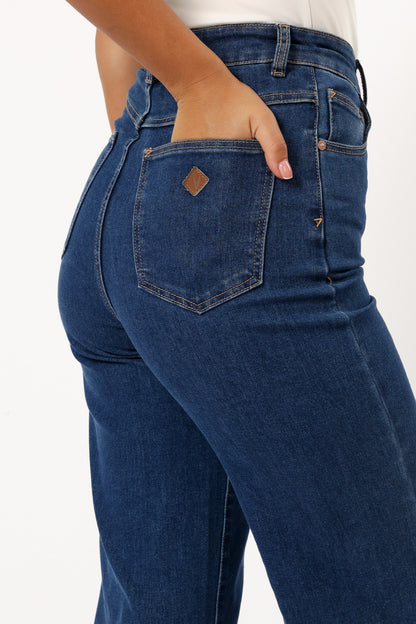 Abrand 94 High Wide Jeans - Ruth Mid Blue