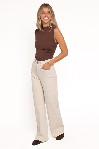 Abrand 94 High Wide Jeans - Tofu