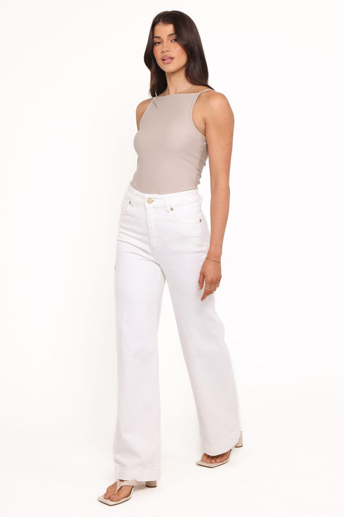 Abrand 94 High Wide Jeans - White Gold