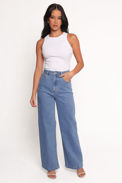 Abrand 94 High Wide Petite Jeans - Debbie