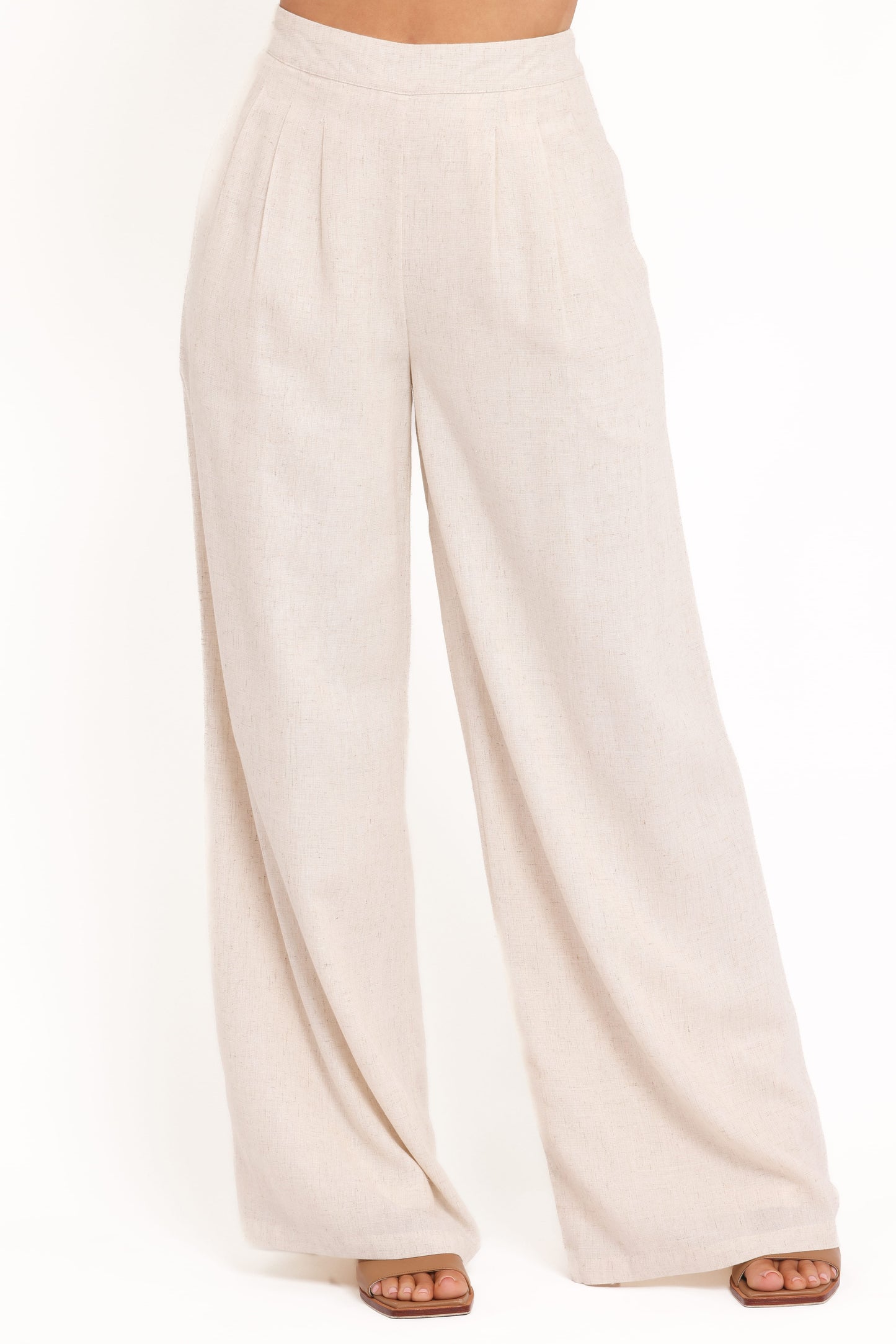 Arles Wide Leg Pants - Oatmeal