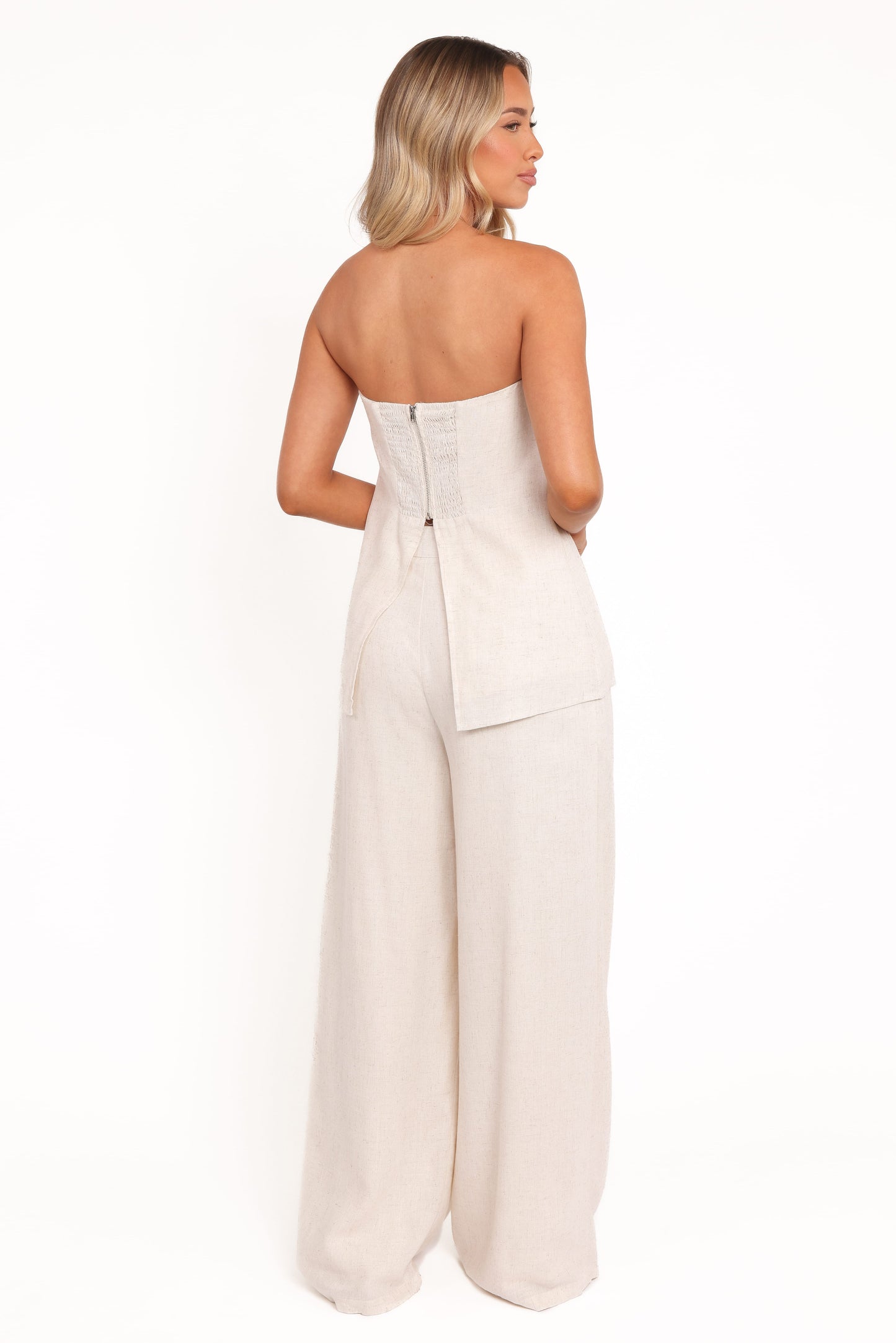 Arles Wide Leg Pants - Oatmeal