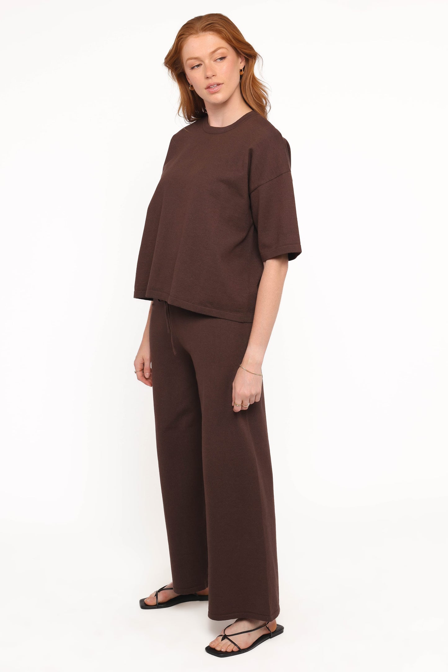 Ash Knitted Pants - Chocolate