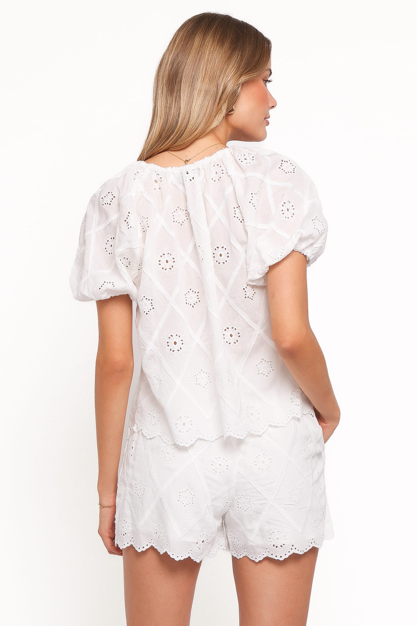 Bonnie Shorts - White Texture