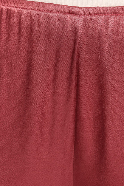 Carissa Satin Pants - Dusty Rose