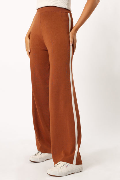 Collins Knit Pant - Brown
