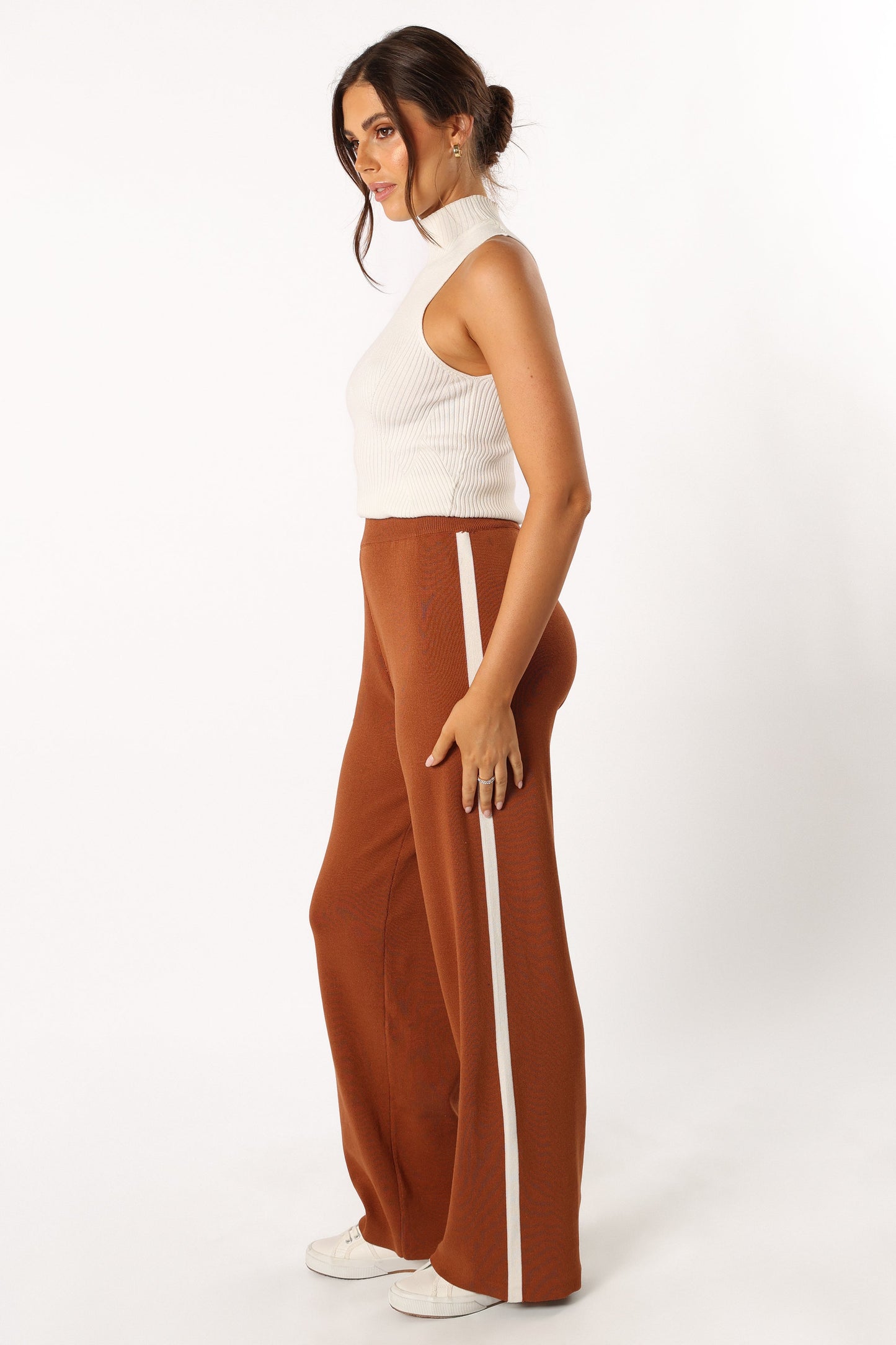 Collins Knit Pant - Brown