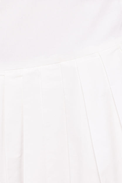 Cygnus Pleated Mini Skirt - White